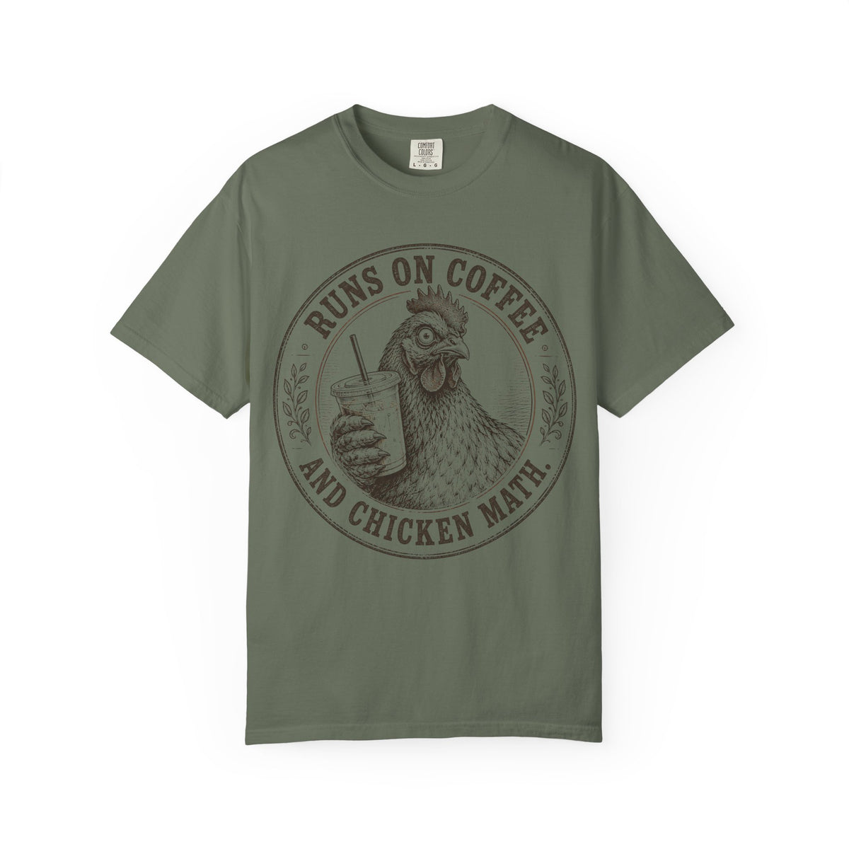 Runs on Coffee and Chicken Math T‑Shirt